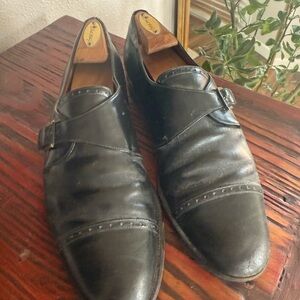 Ferragamo Men's Black Leather Dress Shoes